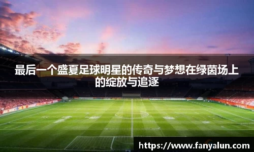 最后一个盛夏足球明星的传奇与梦想在绿茵场上的绽放与追逐